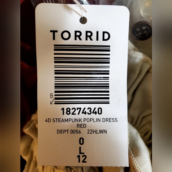 TORRID STEAMPUNK Halloween Costume Punk Dress! NWT! - Picture 12 of 13